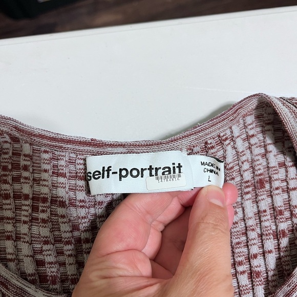 Self-Portrait Space Dye Cut Out Dress - Picture 5 of 13